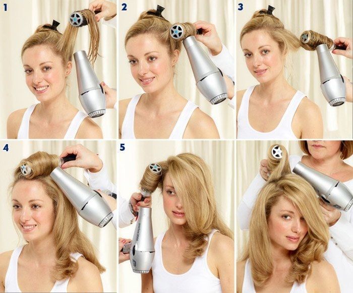 Blow dry for medium hair