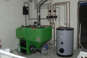Installation of a pellet boiler