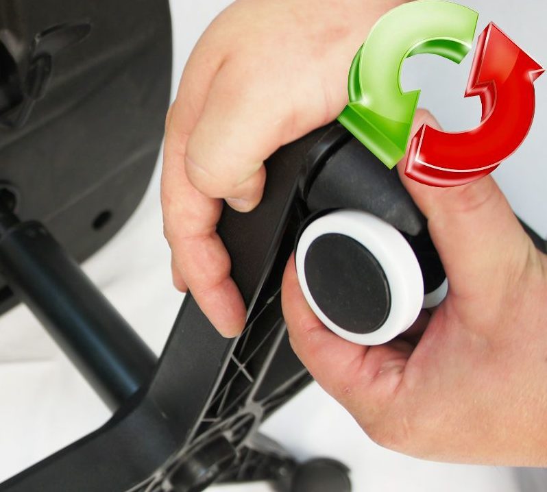 Installing casters in computer chair sockets