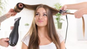 Professional styling done with a hairdryer, but by the hands of a master