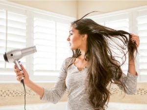 The advantage of blow drying is speed.
