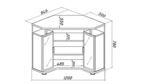 Preparation of parts for the cabinet