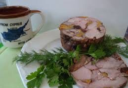 boiled pork with mushrooms