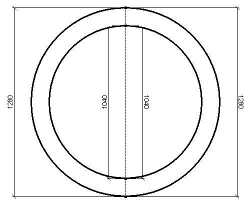 drawing for a round table