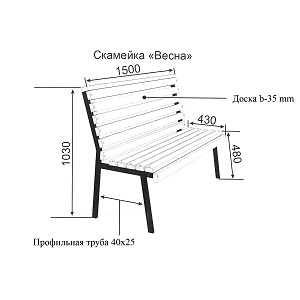 bench drawing