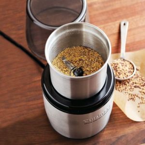 spices in a coffee grinder