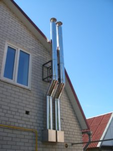 fire-reducing steel chimney