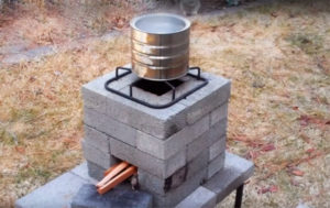 stone rocket stove