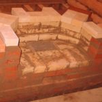 laying a stove in the house