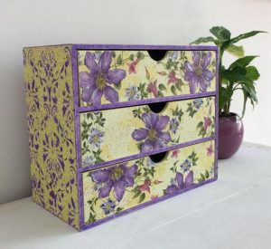 Cardboard chest of drawers