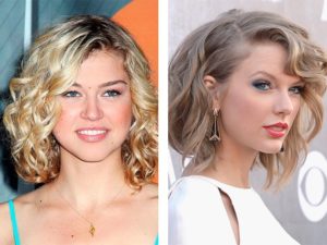 short side curled hair