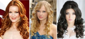 beautiful curls with a curling iron