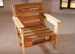DIY wooden chair