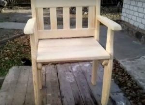 DIY wooden chair