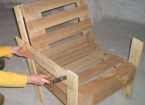 DIY wooden chair