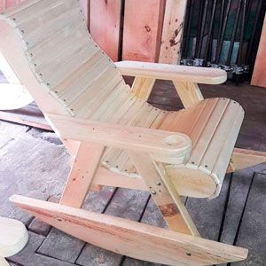 DIY wooden chair
