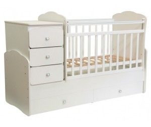 Dimensions of the sides of the transformable crib