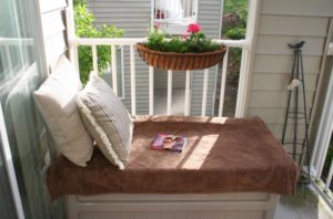 daybed on the balcony