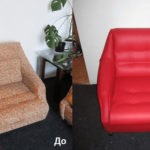 Reupholstery of furniture.