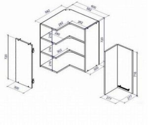 installation of corner cabinets