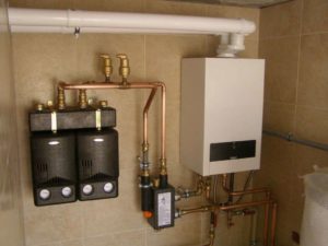 wall-mounted gas boiler