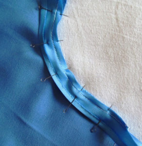 finished chiffon edges