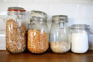 The correct method for storing cereals