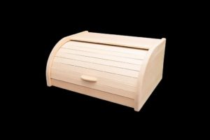 Wooden model of a bread box