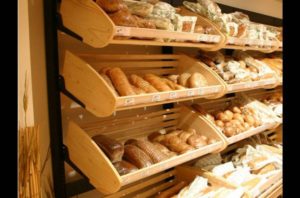 Bread storage shelves