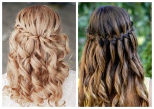 waterfall hairstyle.