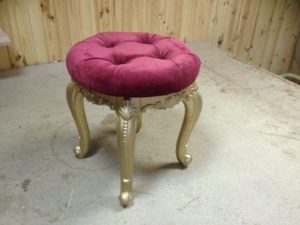 Ottoman made from chairs