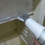 defrosting with a hairdryer