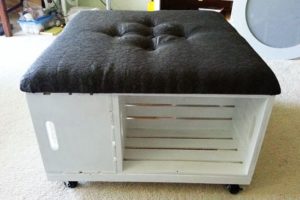 Ottoman in the hallway