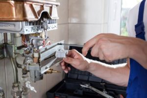 setting up a gas boiler