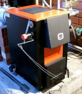 draft regulator on the boiler