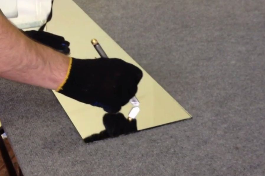 Cut the mirror yourself