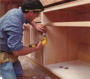 kitchen cabinet assembly