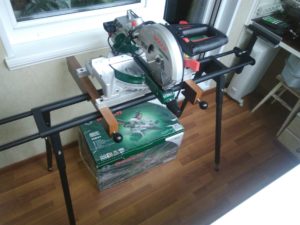 assembling a miter saw table