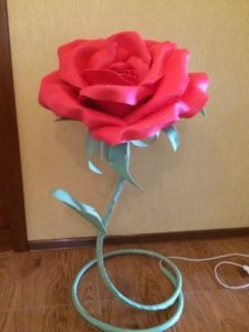 creation of the Rose floor lamp