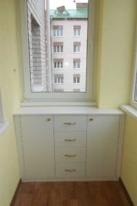 Cabinet on the balcony
