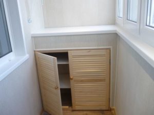 DIY balcony cabinet