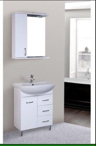 Washbasin with cabinet.