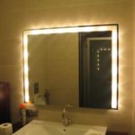 how to connect an illuminated mirror in the bathroom
