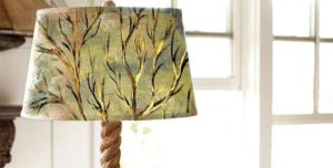 DIY lampshade for floor lamp