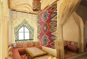 Attributes of oriental style in the interior