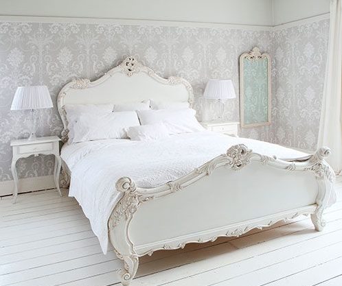 White floor in Provence style.