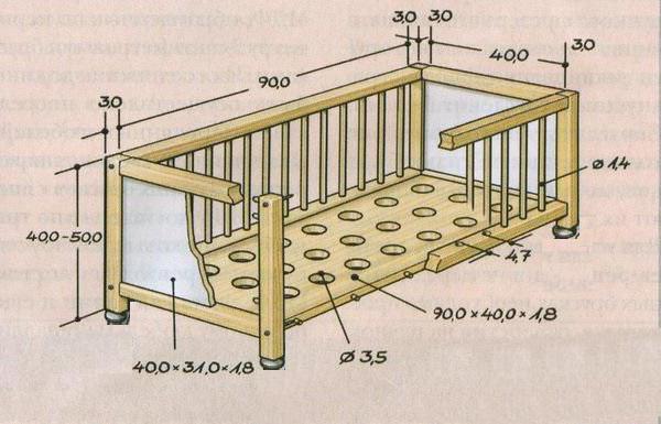 Children's bed diagram. Chertezh-detskoj-krovatki-5