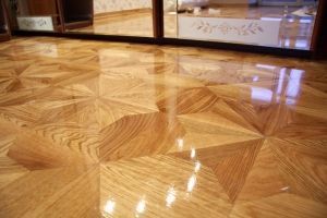 Parquet covering.