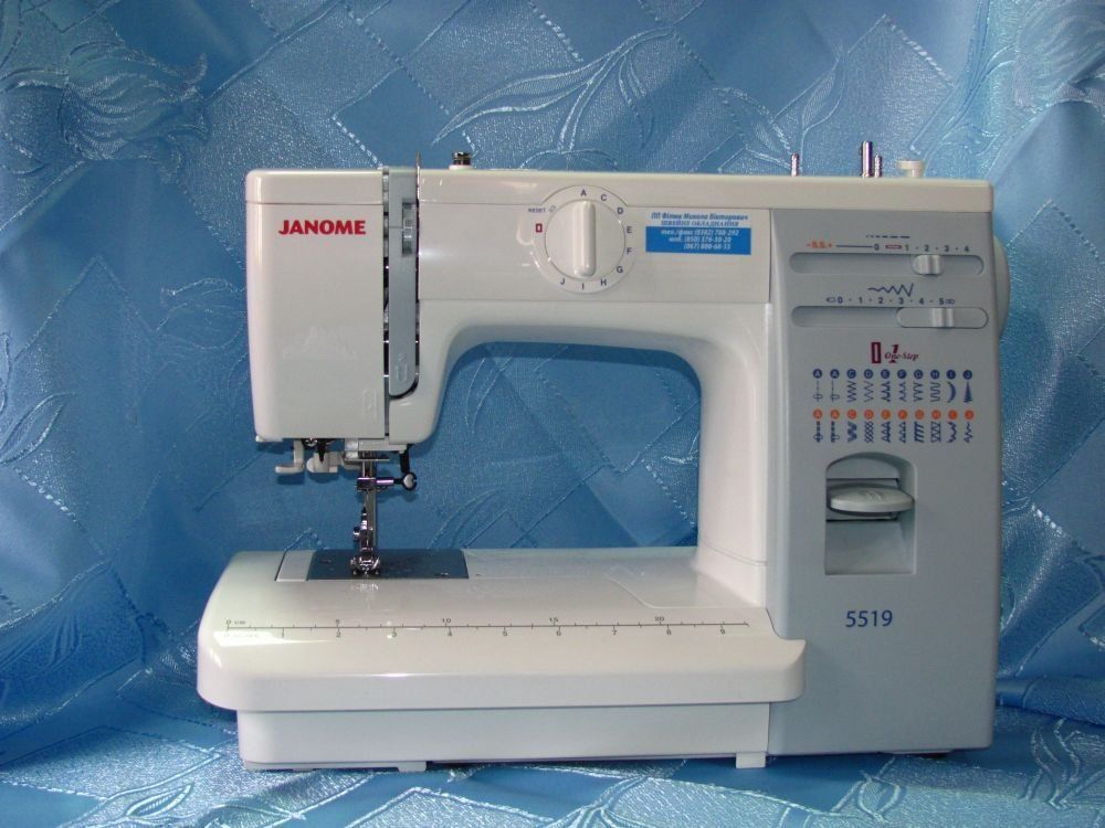 A type of electromechanical sewing machine.