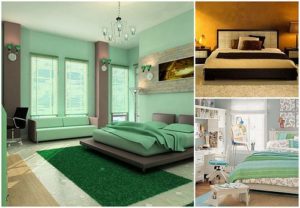 Accent wall in the bedroom